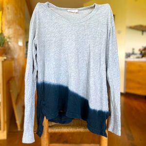 Wilt Dip-Dyed Tunic Crew - Slant Hem